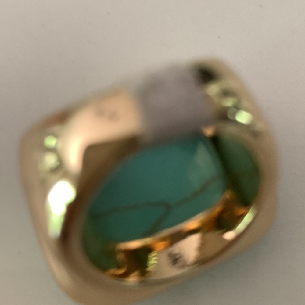 COPY - Aqua hued howlite ring size 8 - Picture 11 of 12
